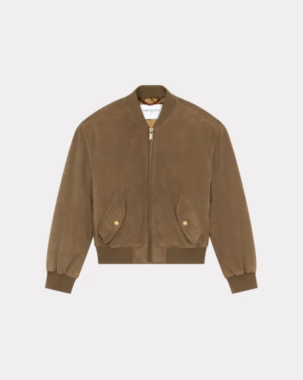 Best Chevignon BLOUSON EN CUIR VARSITY W Marron