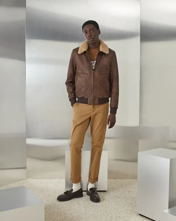 Best Chevignon BLOUSON GYVER VINTAGE Marron