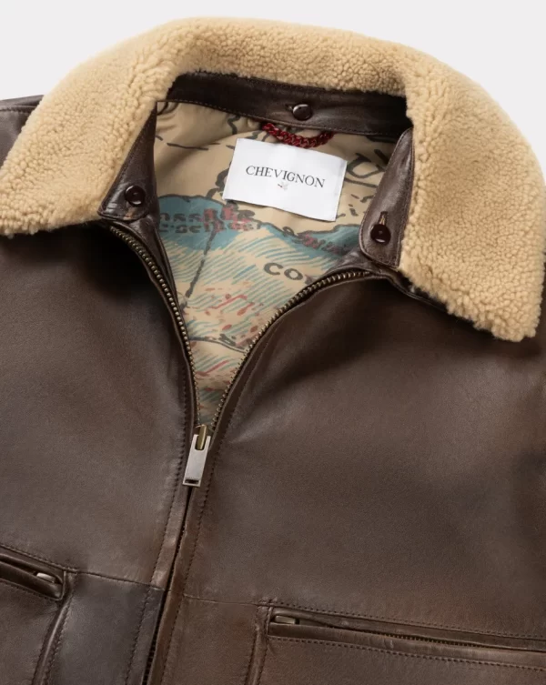 Best Chevignon BLOUSON GYVER VINTAGE Marron