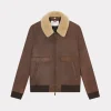 Cheap Chevignon BLOUSON PILOT CUIR HILL Marron