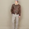 Cheap Chevignon BLOUSON PILOT CUIR HILL Marron