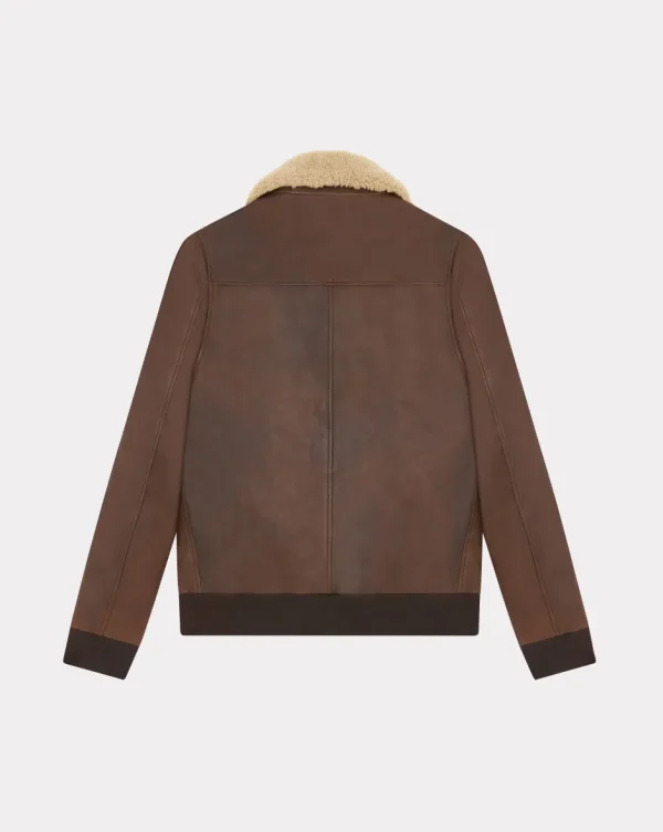 Cheap Chevignon BLOUSON PILOT CUIR HILL Marron
