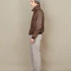 Cheap Chevignon BLOUSON PILOT CUIR HILL Marron
