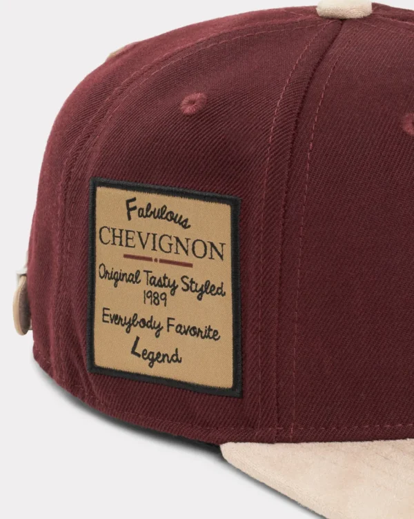 New Chevignon CASQUETTE AVEC BADGES KING CAP Burgundy