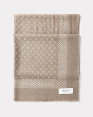 Store Chevignon ÉCHARPE EN LAINE BOMBAY SCARF Beige