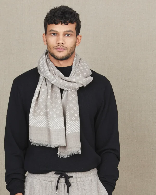 Store Chevignon ÉCHARPE EN LAINE BOMBAY SCARF Beige