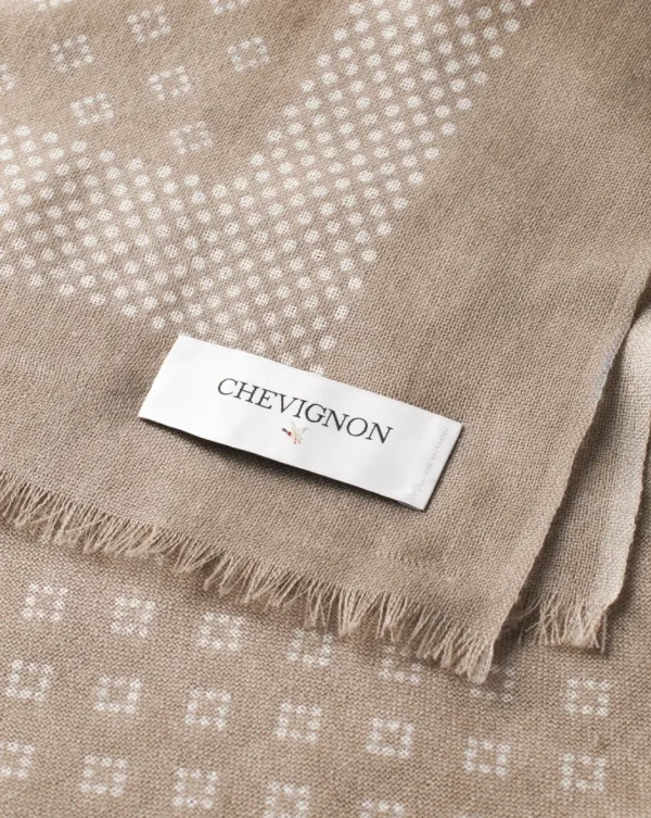 Store Chevignon ÉCHARPE EN LAINE BOMBAY SCARF Beige