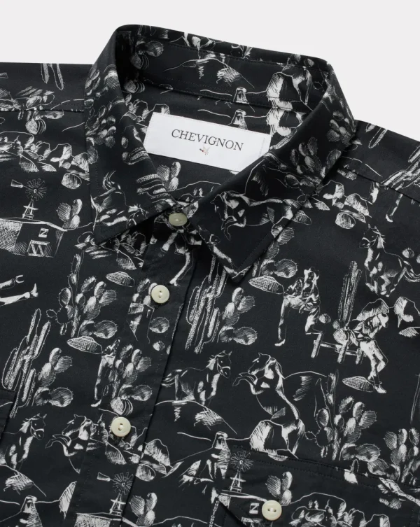 Shop Chevignon CHEMISE COWBOY Noir