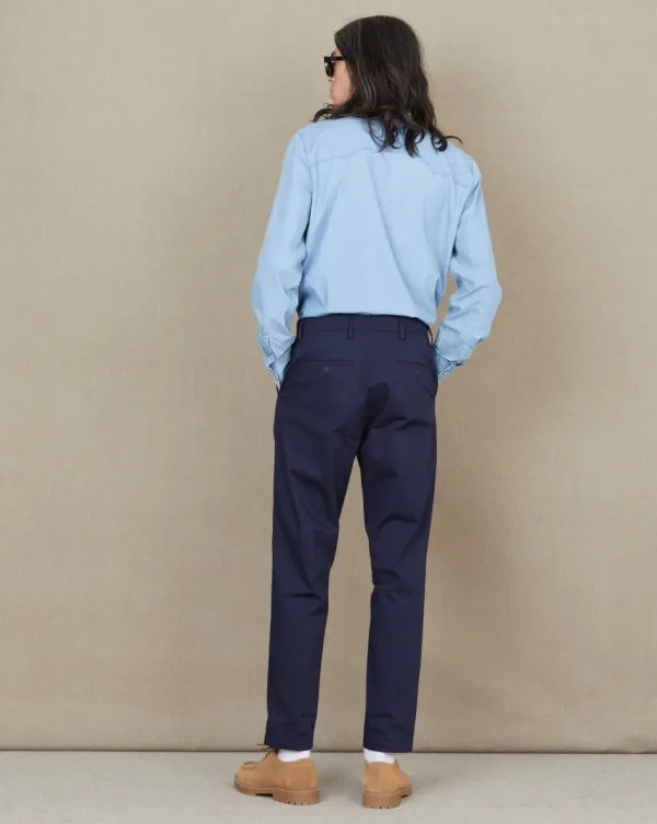 Hot Chevignon PANTALON PLEAT Bleu marine