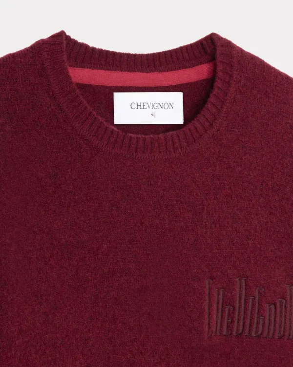 New Chevignon PULL CITY WOOL Burgundy