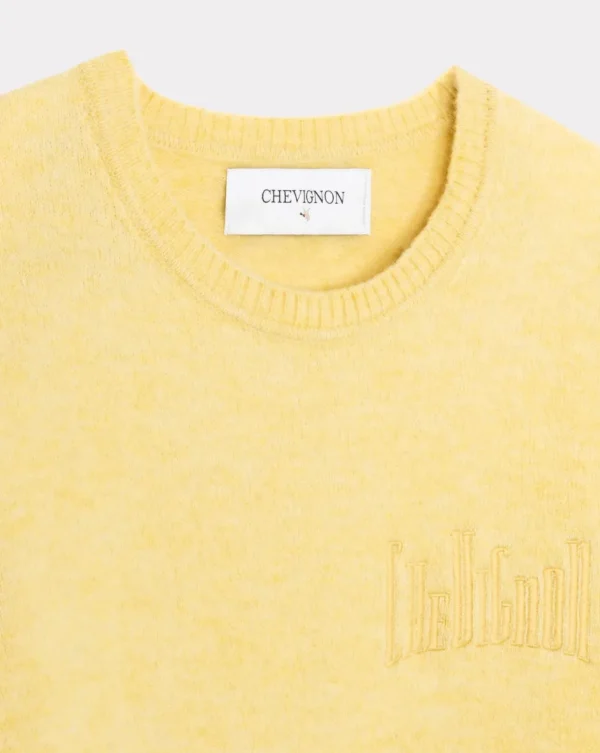 Shop Chevignon PULL CITY WOOL Jaune