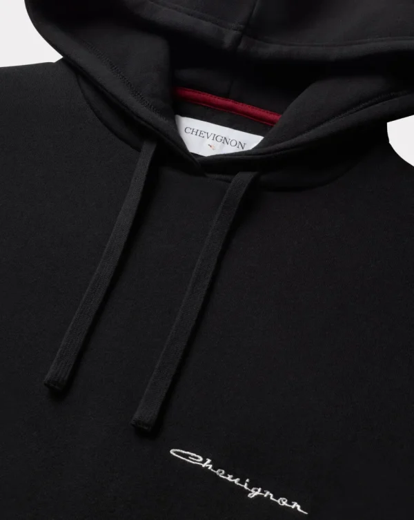 Store Chevignon SWEATSHIRT CITY HOOD OVERSIZE Noir